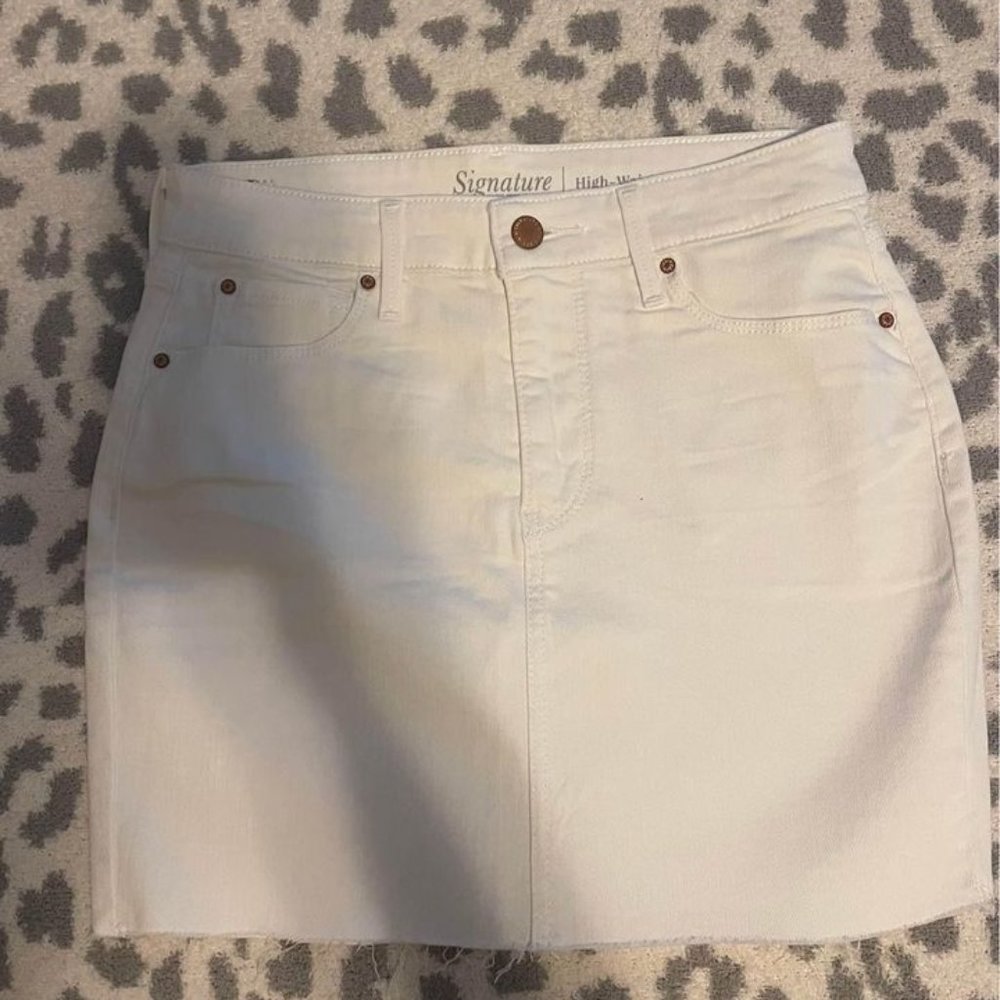 Levi's White Denim Skirt